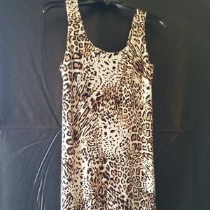 Calvin Klein Animal Print Bodycon Dress